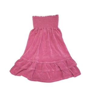 Juicy Couture Berry Pink Strapless Mini  Dress